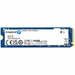 Kingston NV3 2 TB Solid State Drive - M.2 2280 Internal - PCI Express NVMe (PCI Express NVMe 4.0 x4) - Notebook, Desktop PC Device Supported - 640 TB TBW - Retail SNV3S/2000G