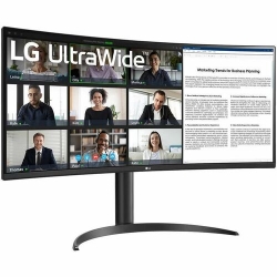 LG Ultrawide 34WR55QK-B 34" Class UW-QHD Curved Screen LCD Monitor - 21:9 - 34" Viewable - Vertical Alignment (VA) - 3440 x 1440 - 300 cd/m² - 5 ms - HDMI - DisplayPort 34WR55QK-B