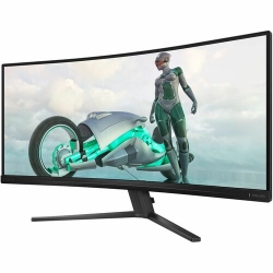 Evnia 34M2C3500L 34" Class WQHD Curved Screen Gaming LED Monitor - 21:9 - Textured Charcoal - 34" Viewable - Fast Vertical Alignment (VA) - WLED Backlight - 3440 x 1440 - 1.07 Billion Colors - Adaptive Sync - 300 cd/m² - 1 ms - HDMI - DisplayPort 34M2C350
