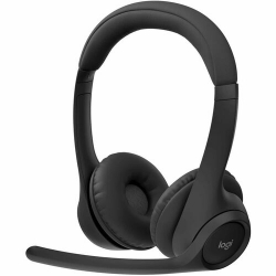 Logitech Zone 305 Wireless Over-the-head, On-ear Stereo Headset - Microsoft Teams Certification - Binaural - Supra-aural - 3000 cm - Bluetooth - 32 Ohm - 20 kHz to 50 kHz - 100 cm Cable - Omni-directional, MEMS Technology, Noise Cancelling Microphone 981-