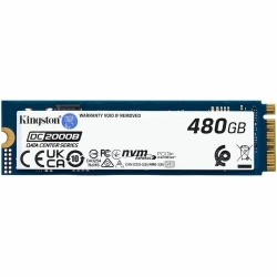 Kingston DC2000B 480 GB Solid State Drive - M.2 2280 Internal - PCI Express NVMe (PCI Express NVMe 4.0 x4) - Server, Data Center Device Supported - 0.4 DWPD - 350.40 TB TBW SEDC2000BM8/480G