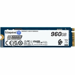 Kingston DC2000B 960 GB Solid State Drive - M.2 2280 Internal - PCI Express NVMe (PCI Express NVMe 4.0 x4) - Server, Data Center Device Supported - 0.4 DWPD - 700.80 TB TBW SEDC2000BM8/960G