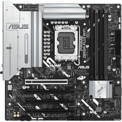 Asus Prime Z890M-PLUS WIFI-CSM Gaming Desktop Motherboard - Intel Z890 Chipset - Socket LGA-1851 - Micro ATX - Core Ultra Processor Supported - 192 GB DDR5 SDRAM Maximum RAM - DIMM, UDIMM - 4 x Memory Slots - Gigabit Ethernet - 2.5Gigabit Ethernet - IEEE
