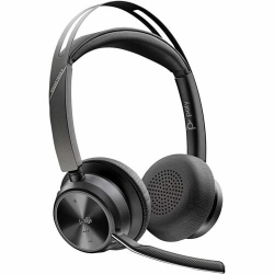 Hp Poly Voyager Focus 2 Wired/Wireless Over-the-head Stereo Headset - Black - Microsoft Teams Certification - Google Assistant, Siri - Binaural - Supra-aural - 9100 cm - Bluetooth - 10.2 cm Cable - Omni-directional, Discreet Microphone - Noise Canceling
