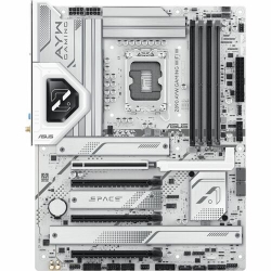 Asus Z890 AYW GAMING WIFI W Gaming Desktop Motherboard - Intel Z890 Chipset - Socket LGA-1851 - ATX - Core Ultra Processor Supported - 192 GB DDR5 SDRAM Maximum RAM - DIMM, UDIMM - 4 x Memory Slots - Gigabit Ethernet - 2.5Gigabit Ethernet - IEEE 802.11 a