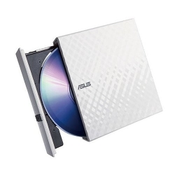 Asus SDRW-08D2S-U LITE DVD-Writer - External - White - DVD-RAM/±R/±RW Support - 24x CD Read/24x CD Write/16x CD Rewrite - 8x DVD Read/8x DVD Write/8x DVD Rewrite - USB 2.0 SDRW-08D2S-U LITE WHITE