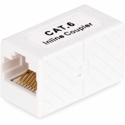 StarTech.com RJ45 Coupler 5-Pack, Inline Cat6 Coupler, Female to Female (F/F) T568 Connector, Unshielded Ethernet Cable Extension - RJ45 Cat6 Coupler 5-Pack is ideal for multiple setups; T568B Pinouts; 1/2.5/5/10G and 10/100 networks with PoE; Insertion
