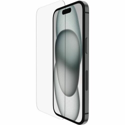 Belkin ScreenForce 9H Tempered Glass Screen Protector for Apple iPhone 15, Apple iPhone 15 Plus, Apple iPhone 15 Pro, Apple iPhone 15 Pro Max - For LCD Smartphone - Anti-microbial - Impact Resistant, Scratch Resistant, Crack Resistant, Smudge Resistant,