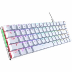 Asus ROG Falchion Ace Gaming Keyboard - Cable Connectivity - USB 2.0 Interface - RGB LED - Spanish - Moonlight White - Mechanical Keyswitch Windows Lock Key, Volume Control Hot Key(s) - Windows 10, Windows 11 - PC ROG FALCHION ACE MOONLIGHT WHITE