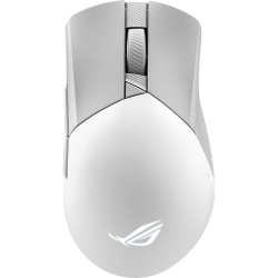 Asus ROG Gladius III Wireless AimPoint Gaming Mouse - Bluetooth/Radio Frequency - USB 2.0 Type A - Optical - 6 Programmable Button(s) - Moonlight White - 1 - Cable/Wireless - 2.40 GHz - Rechargeable - 36000 dpi - Right-handed Only ROG GLADIUS III WL AIMP