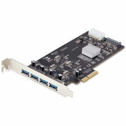 StarTech.com 4-Port USB PCIe Card, USB 3.2 5Gbps, PCI Express Expansion Card with 4x Independent USB Controllers, 4x USB-A Ports - Upgrade or expand a desktop computer/server's USB connectivity by adding 4x USB-A ports via PCI Express - 4x USB controller