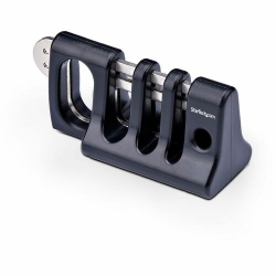 StarTech.com Peripheral Cable Anchor Lock, Secure Keyboard/Mouse For Shared Computer, Cable Trap w/Metal Plate, Use w/Laptop Security Cable - Secure keyboards/mice/peripherals in office/public shared workstations - All-metal collector buckle; Use laptop