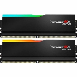 G.SKILL Ripjaws M5 Neo RGB RAM Module for Motherboard, Gaming Desktop Computer - 64 GB (2 x 32GB) - RGB - DDR5-6000/PC5-48000 DDR5 SDRAM - 6000 MHz - CL36 - 1.35 V - Non-ECC - Unbuffered - Lifetime Warranty F5-6000J3636F32GX2-RM5NRK