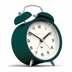 Newgate Charlie Bell Echo Alarm Clock Green NGCBM134EDG