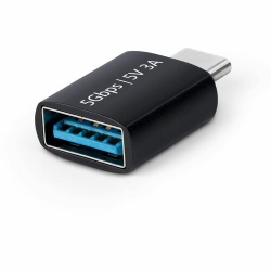 StarTech.com USB-C to USB-A Adapter, USB 5Gbps, Compact USB-C Male to USB-A Female Adapter, Durable Metal Housing, M/F - Connect a USB-A device to a USB-C laptop; Slim design prevents the obstruction of adjacent ports; Durable Aluminum alloy housing; USB