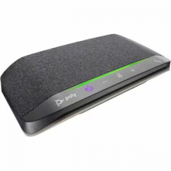 HP Poly Sync 10 Wired Speakerphone - Microsoft Teams - Silver - 2 - 40 mm Speaker(s) 77P34AA