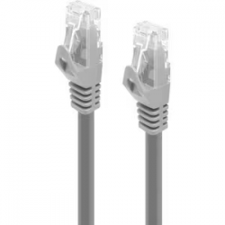 Alogic 3 m Category 6 Network Cable for Network Device - First End: 1 x RJ-45 Network - Male - Second End: 1 x RJ-45 Network - Male - 1 Gbit/s - Patch Cable - Gold Plated Contact - 24 AWG - Grey C6-03-GREY