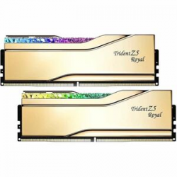 G.SKILL Trident Z5 Royal RAM Module for Motherboard, Desktop PC - 48 GB (2 x 24GB) - RGB - DDR5-7200/PC5-57600 DDR5 SDRAM - 7200 MHz - CL36 - 1.35 V - Non-ECC - Unbuffered - 288-pin - DIMM - Lifetime Warranty F5-7200J3646F24GX2-TR5G