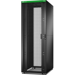 APC EASY RACK 48U BLACK WITH ROOF CASTORS FEET 4 BRACKETS AND SIDE PANELS NO BOTTOM 2258H X 800W X 1200D MM ER8822