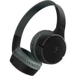 Belkin SOUNDFORM Mini Wired/Wireless On-ear, Over-the-head, Over-the-ear Stereo Headset - Black - Binaural - Ear-cup - 914.4 cm - Bluetooth - 121.9 cm Cable - Mini-phone (3.5mm) AUD002BTBK