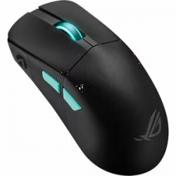 Asus ROG Harpe Ace Aim Lab Edition Gaming Mouse - Bluetooth/Radio Frequency - USB 2.0 - Optical - 5 Button(s) - Black - 1 - Cable/Wireless - 2.40 GHz - 36000 dpi - Symmetrical ROG HARPE ACE AIM LAB BLACK