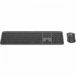 Logitech Signature Slim MK950 Keyboard & Mouse - USB Type A Scissors Wireless Bluetooth 5.1 Keyboard - USB Type A Wireless Bluetooth Mouse - Scroll Wheel - AA, AAA - Compatible with Notebook, Tablet, Smartphone, Chromebook for PC, Mac 920-012499