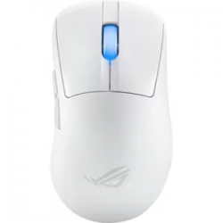 ASUSROG Keris II Ace ML ultralight 54-gram pro gaming mouse Tri-mode connectivity Black color tone support up to 4000Hz polling rate in wireless mode and up to 8000 Hz polling rate in wired mode ROG KERIS II WL ACE MOONLIGHT WHITE