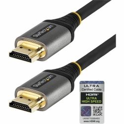 StarTech.com 20in (50cm) HDMI 2.1 Cable, Certified Ultra High Speed HDMI Cable 48Gbps, 8K 60Hz HDR10+, 8K HDMI Cord, TV/Monitor/Display - 20in Ultra HD HDMI 2.1 cable 8K 60Hz 4K 120Hz; HDR10+/Dolby Vision; eARC DTS:X/Dolby TrueHD/Atmos; Certified Ultra H
