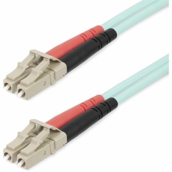 StarTech.com 25m (82ft) LC/UPC to LC/UPC OM4 Multimode Fiber Optic Cable, 50/125µm, 100G, Low Insertion Loss, LSZH Fiber Jumper Cord - 25m (82ft) OM4 Multimode LC/LC-UPC Fiber Cable; 1/10/40/100 Gbps Full Duplex; 50/125µm Core w/ Aramid Sheath; Bandwidth