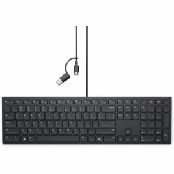 Dell Wired Collaboration Keyboard KB525C - USB A/C Black 580-BBZR