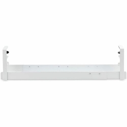 StarTech.com Under Desk Cable Management Tray, Length Adjustable, Clamp-On Installation, No Drilling Required, White - Length adjustable cable management tray organizes workspaces to reduce risk of tripping hazards or tangled cords; Tool-free setup with