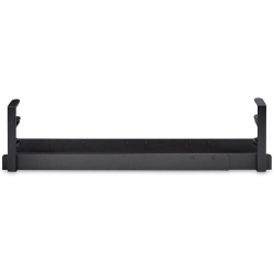 StarTech.com Under Desk Cable Management Tray, Length Adjustable, Clamp-On Installation, No Drilling Required, Black - Length adjustable cable management tray organizes workspaces to reduce risk of tripping hazards or tangled cords; Tool-free setup with