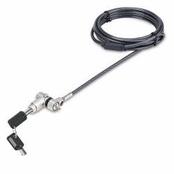StarTech.com 3-in-1 Universal Laptop Lock 6.6ft, Master Keyed Locking Cable, Security Cable, Compatible w/Noble Wedge®/Nano/K-Slot - 3-in-1 universal laptop lock compatible w/Noble Wedge®/K-Slot/Nano security slots - Master key on demand - Adjustable loc
