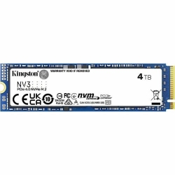 Kingston NV3 4 TB Solid State Drive - M.2 2280 Internal - PCI Express NVMe (PCI Express NVMe 4.0 x4) - Desktop PC, Notebook Device Supported - 1280 TB TBW - 1 Each SNV3S/4000G