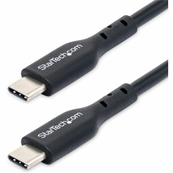 USB-C Charging Cable supports 60W/3A Power Delivery and 480Mbps; Fast Charge from a USB-C wall charger/power bank; Works w/USB-C laptops/tablets; Color: White; O.D.: 3.5mm; Jacket: TPE w/Braided Shield; NOTE: No USB-C video (DP Alt Mode) support - Cable f