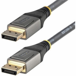 StarTech.com 1ft (30cm) DisplayPort 1.4 Cable, 8K 60Hz HDR10, UHD 4K 120Hz Video, DP to DP Monitor Cord, DP 1.4 Cable, M/M - 1ft (30cm) DisplayPort 1.4 cable; 8K 60Hz/4K 120Hz video/32.4Gbps/HDR10/32Ch Audio; Monitor cord with 34 AWG/Al-Mylar Foil w/Braid