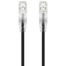 ALOGIC 2m Black Ultra Slim Cat6 Network Cable, UTP, 28AWG - Series Alpha C6S-02BLK