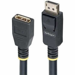 StarTech.com 10ft (3m) DisplayPort 1.4 Extension Cable, DP 1.4 Port Saver Cable, 8K 60Hz, DisplayPort Extension Adapter Cord, Male to Female - Extend a DisplayPort cable connection w/8K 60Hz video; Bi-directional DP 1.4 Port Saver reduces wear on DP port