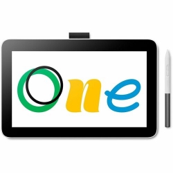 Wacom One 13 Graphics Tablet - 33 cm (13") - Touchscreen - Cable - 4096 Pressure Level - Pen - 2 x USB - PC, Mac, Android DTH134W1C