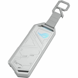 Asus ROG Strix Arion M.2 NVMe SSD Enclosure - Moonlight White - USB3.2 Gen 2x1 Type-C (10 Gbps), Dual USB-C to C and USB-C to A Cables, Screwdriver-Free, Thermal Pads Included, Fits PCIe 2280/2260/2242/2230 M key/B+M Key ESD-S1C/WHT/G/AS//
