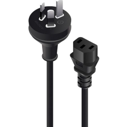 ALOGIC 2M AUS 3 PIN WALL TO IEC C13 MALE TO FEMALE MF-3PC13-02