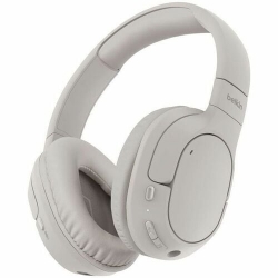 Belkin SoundForm Surround Wired/Wireless On-ear, Over-the-head, Over-the-ear Stereo Headset - Sand - Binaural - Ear-cup - 1000 cm - Bluetooth - 121.9 cm Cable - Mini-phone (3.5mm) AUD009FQSA