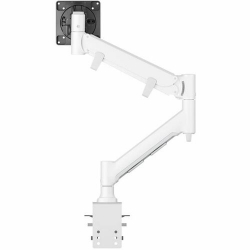 Atdec FORTIS Mounting Arm for Monitor, Curved Screen Display, Flat Panel Display - White - Landscape/Portrait - 124.5 cm (49") Screen Support - 15.88 kg Load Capacity - 75 x 75, 100 x 100 - VESA Mount Compatible - Aluminium AWMS-HXB-H W-V