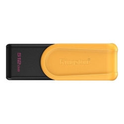 Kingston DataTraveler Exodia S USB Flash Drive - USB 3.2 Gen 1 - 512GB - Black/Yellow DTXS/512GB