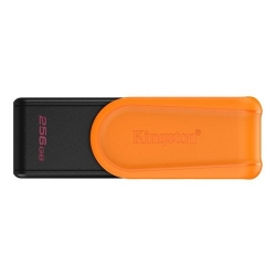 Kingston DataTraveler Exodia S 256 GB USB 3.2 (Gen 1) Flash Drive - Black, Orange - 1 DTXS/256GB