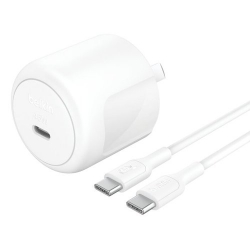 Belkin BoostCharge 45 W AC Adapter - Universal Adapter - 1 USB Type-C - For Smartphone, Chromebook, Tablet PC, iPhone, iPad mini, iPad Pro, MacBook Pro - 1.01 m Cable WCA013AU1MWH-B6