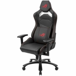 Asus ROG Chariot X Core gaming chair in racing-car style featuring an adjustable high-density foam headrest memory-foam lumbar support 4D adjustable armrests ROG CHARIOT X CORE GAMING CHAIR BLACK
