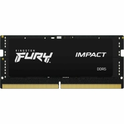 Kingston FURY Impact RAM Module for Notebook - 32 GB (2 x 16GB) - DDR5-6400/PC5-51200 DDR5 SDRAM - 6400 MHz Single-rank Memory - CL38 - 1.35 V - Non-ECC - Unbuffered - 262-pin - SoDIMM KF564S38IBK2-32