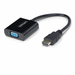 StarTech.com HDMI to VGA Adapter, Active Video Converter For Laptop/Desktop, 1920x1080 (1080p), HDMI Source to VGA Monitor/Display - HDMI to VGA Adapter converts an HDMI source to a VGA output for legacy monitors/displays; Supports up to 1920x1200/1920x1