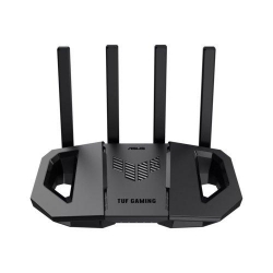 Asus TUF Gaming BE3600 Dual Band WiFi 7 Gaming Router, Equipped with Powerful SoC, Boasting Ultra-high Computational Speed, 3-step Port Forwarding, AiMesh for Mesh WiFi, and AiProtection Pro for Network Security. RT-BE3600